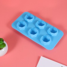  6 treillis silicone moule à glace en forme de diamant bac à glaçons machine à