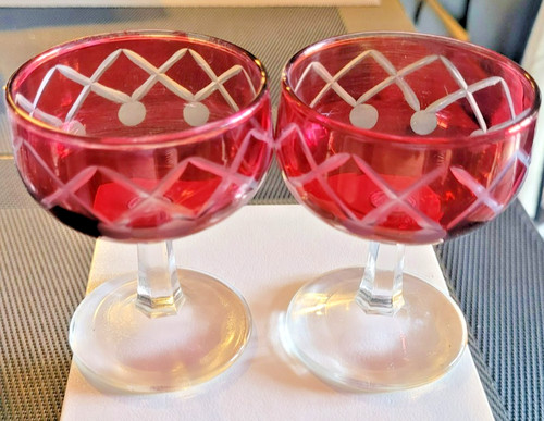 Lot verres liqueur - a, liqueur-pied