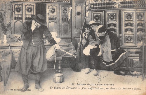 Scene bretonne lits clos - 29-scene, bretonne-lits