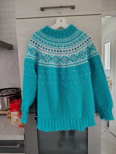 Pull jacquard mohair - taille, 44