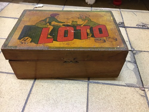 Ancien jeu loto boite - jeu, de