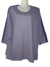 DAMART T-SHIRT MANCHES 3/4 THERMOLACTYL DEGRÉ 2 GRIS VERT IMPRIMÉ GRAPHIQUE