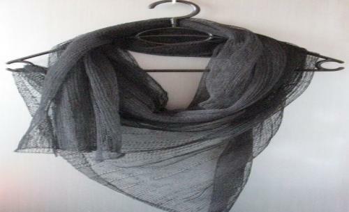 Foulard lin noir - en,