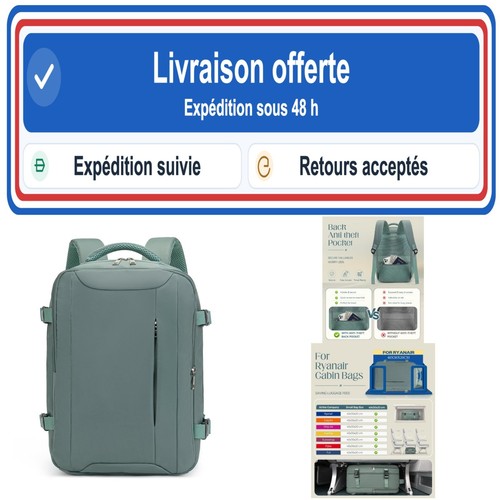 Sac dos cabine 40x30x20 - sac,