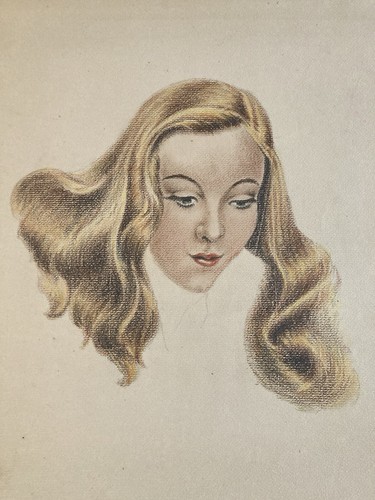Très beau dessin - fusain, femme