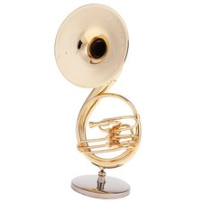 Instrument à Vent En Laiton Sousaphone à L'échelle 1/6 Avec Boîte De