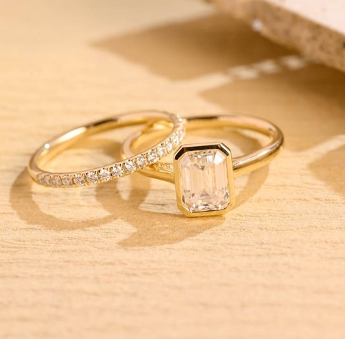 Bague solitaire émeraude - Émeraude, en