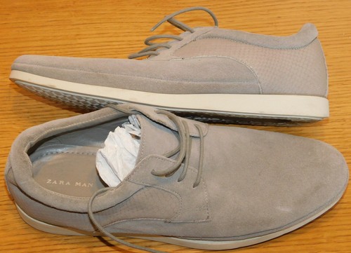 Zara man grise cuir daim - zara, en