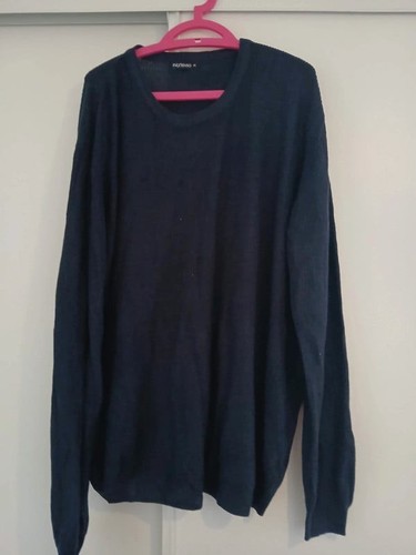 Pull bleu marine 2xl - pull,