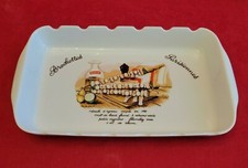 Plat vintage porcelaine brochettes parisiennes L'Hirondelle Pillivuyt 