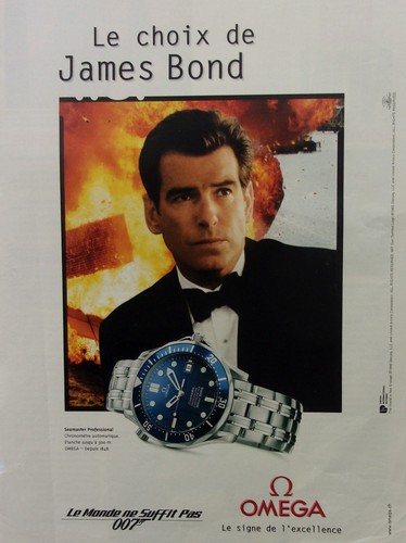 Publicite montre omega james - montre,