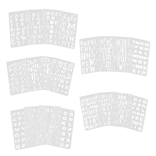 Sheets pochoir lettres - pochoir,