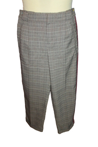 Pantalon chino jacquard femme - pantalon,