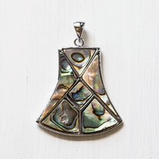 Pendentif ABALONE argenté