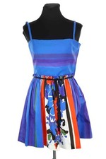 Robe en coton bleue Red