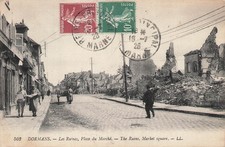 LOT 4 CARTES POSTALES GUERRE 1914-1918 RUINES - 28449