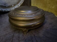 Ancienne Boîte Bonbonnière Fer Blanc Doré Napoléon III