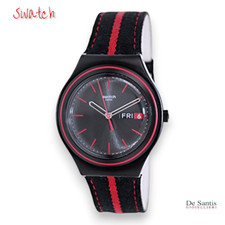 Montre De Poignet SWATCH SWISS YGB7000 THE PRINCE OF RED STRIPE Avec Date Noir