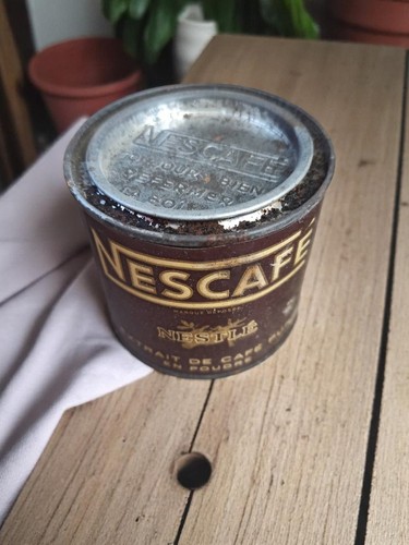 Boîte métal vintage nescafé - boîte,