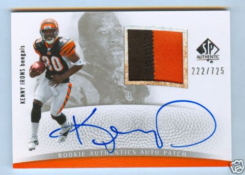 Kenny irons 2007 authentic - kenny,