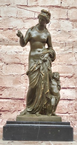 Romantique bronze sculpture - bronze,