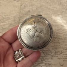 Boite Ancienne Argent XVIIIè XIXè Travail Européen