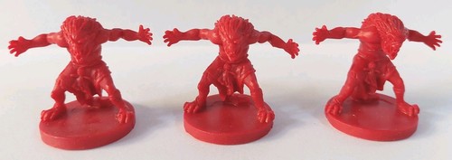 Figurines homme animal rouge - figurines,