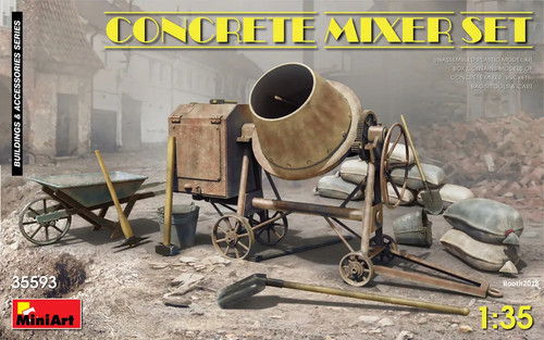 Miniart ensemble bétonnière - miniart,