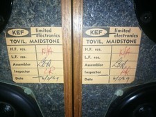KEF CRESTA 1969 T-27 and B110 Drivers Superb Top Conditions !