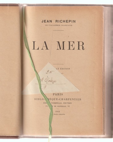 Jean richepin mer 1912 - jean,