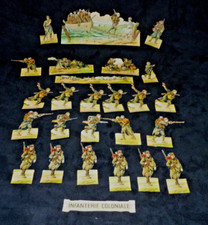 PRO PATRIA  Lot de SOLDATS PAPIER carton  INFANTERIE COLONIALE recto verso
