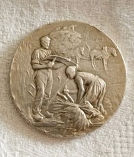 Médaille argent massif - médaille,
