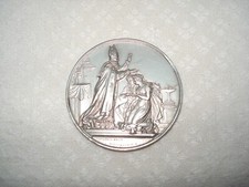 MEDAILLE de MARIAGE en ARGENT