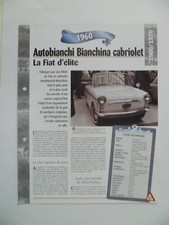 CARTE FICHE AUTO AUTOBIANCHI