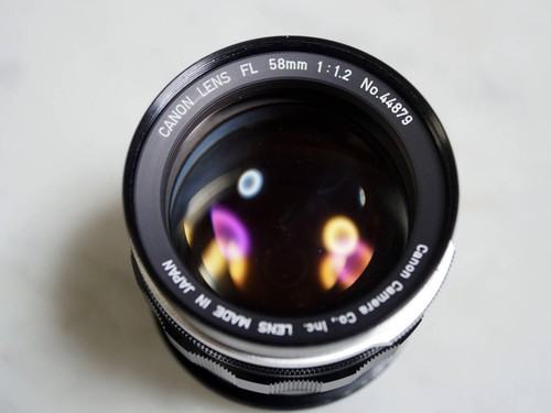 Canon 58mm converti - f1.2, en