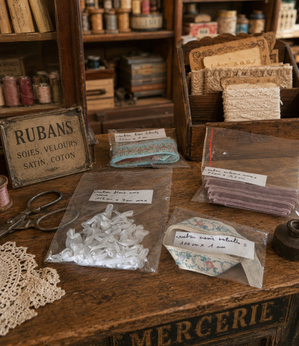 Lot rubans shabby chic - de,