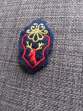 Ecusson Brodé doré Insigne chasse Hauteur 5 cm