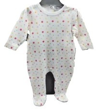 Petit Kimbaloo grenouillère blanche motifs pois multicolore bébé 1 mois