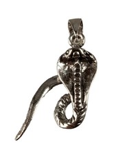 Pendentif Serpent Cobra en argent articulé  # 6836