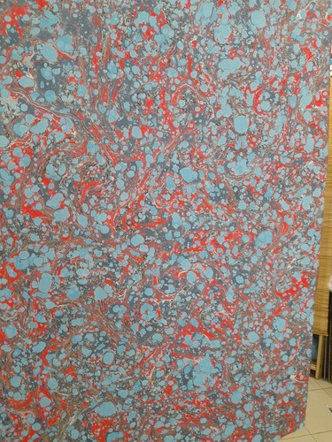 Papier marbré cuve de - papier, à