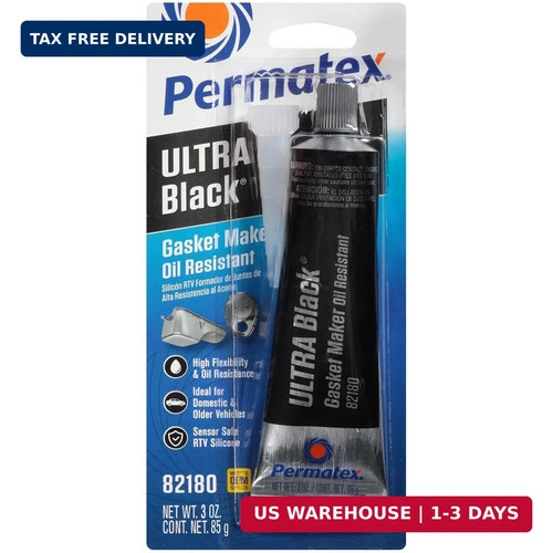 3oz ultra black rtv - black, silicone