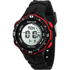 Montre Homme SECTOR EX-26 R3251280001 Silicone Noir Alarm Chrono Timer
