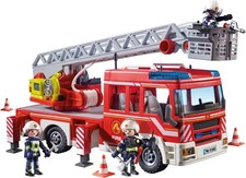 PLAYMOBIL Camion de Pompiers avec Echelle Pivotante Jeu de Construction (9463)