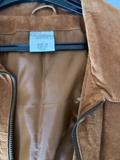 Veste zippée devant en daim