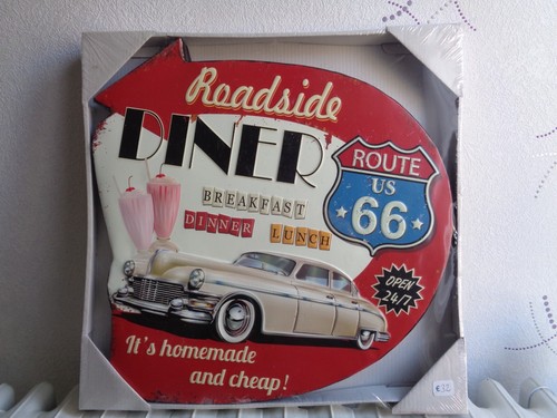 Tole metal route diner - tole,