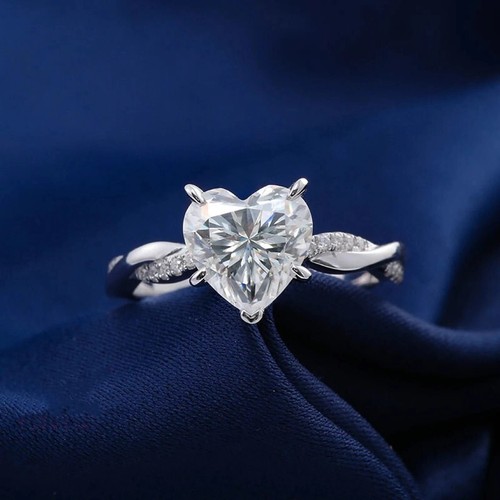 Bague diamant blanc traité - blanc,