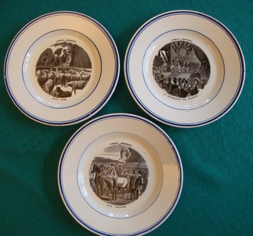Assiettes parlantes lot - , de