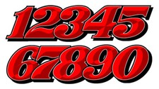 NUMEROS COURSE RACING NUMBERS DRIFT JDM MOTO CROSS AUTOCOLLANT STICKER NU021