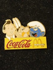 Pin's BD Tintin Astérix Schtroumpf Coca Cola Mc Donald's 