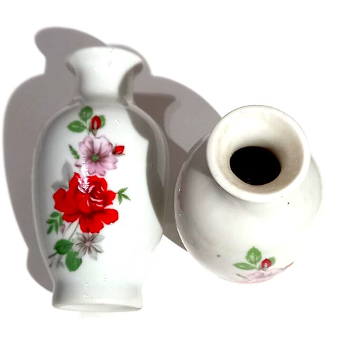 Lot petits vases - 2, décors